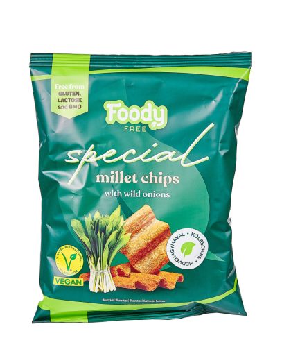 Foody Free gm. köles chips medvehagymás 45g